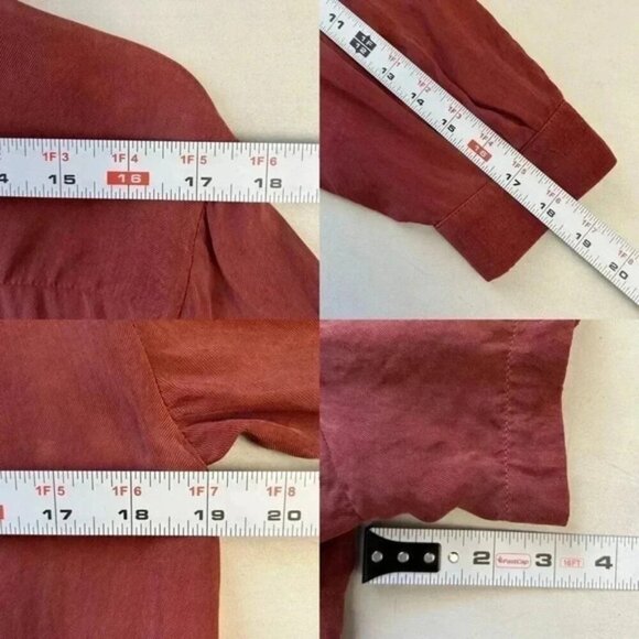 Sandro Paris Romper Feu Side Tie Playsuit Shorts Jumpsuit Cinnamon EU36 US4 - Picture 14 of 16